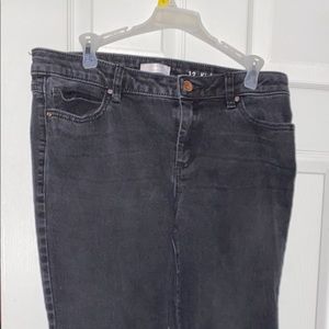 Black bootleg jeans